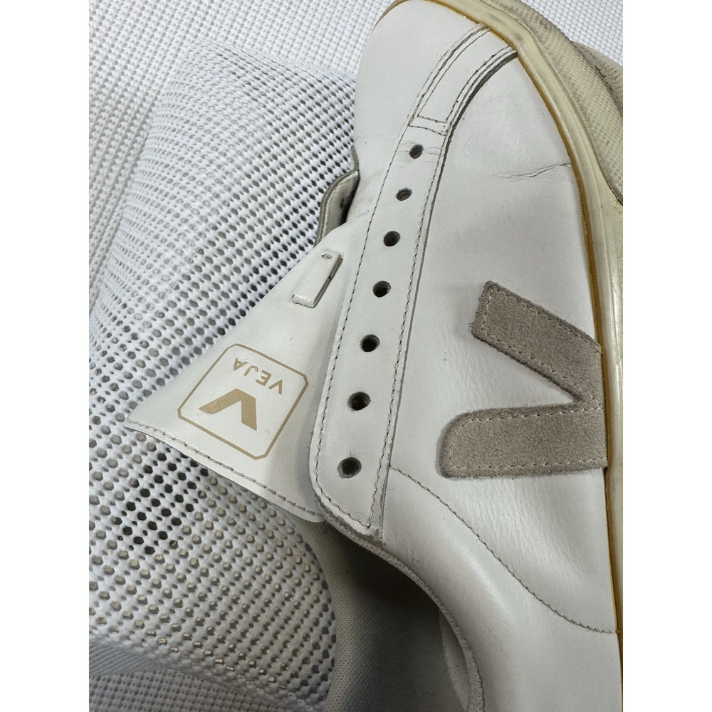 VEJA Esplar White Leather Sneakers Womens US 8 EU 39 Low Top EO0202335 - Picture 12 of 16